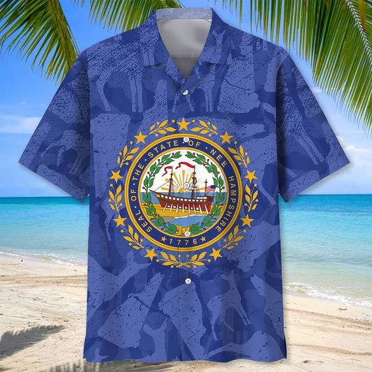 Hampshire Proud Vintage Hawaiian Shirt, custom shirt gift for men