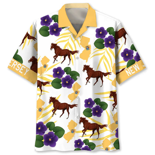 Jersey State Proud Hawaiian Shirt, custom shirt gift for men