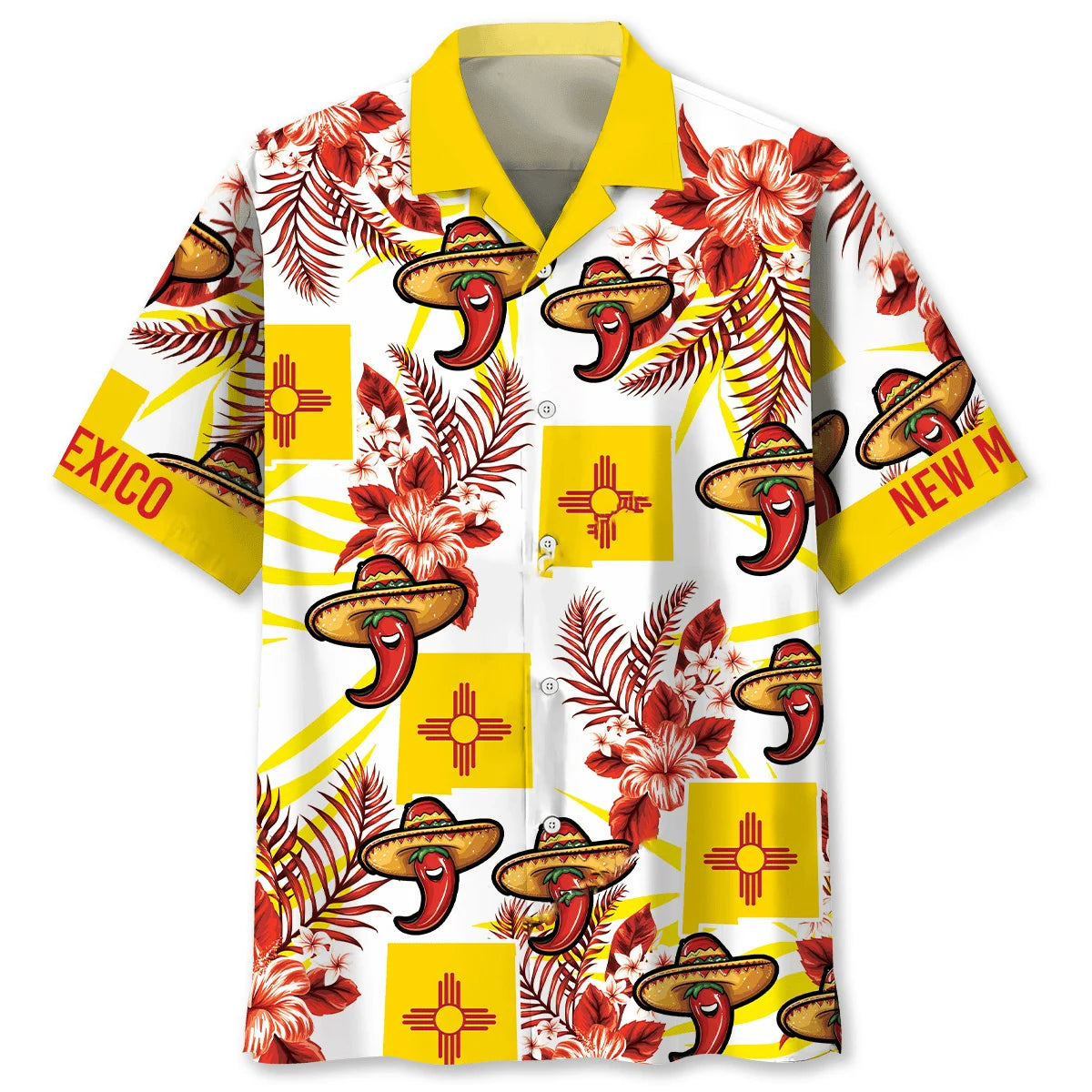 Mexico Chilli Hawaiian Shirt, custom shirt gift for men (view 4)