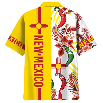 Mexico Dancing Chilies Hawaiian Shirt, custom shirt gift for men (view 3)