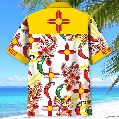Mexico Dancing Chilli Hawaiian Shirt, custom shirt gift for men (view 4)