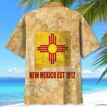 Mexico Est 1912 Hawaiian Shirt, custom shirt gift for men (view 3)