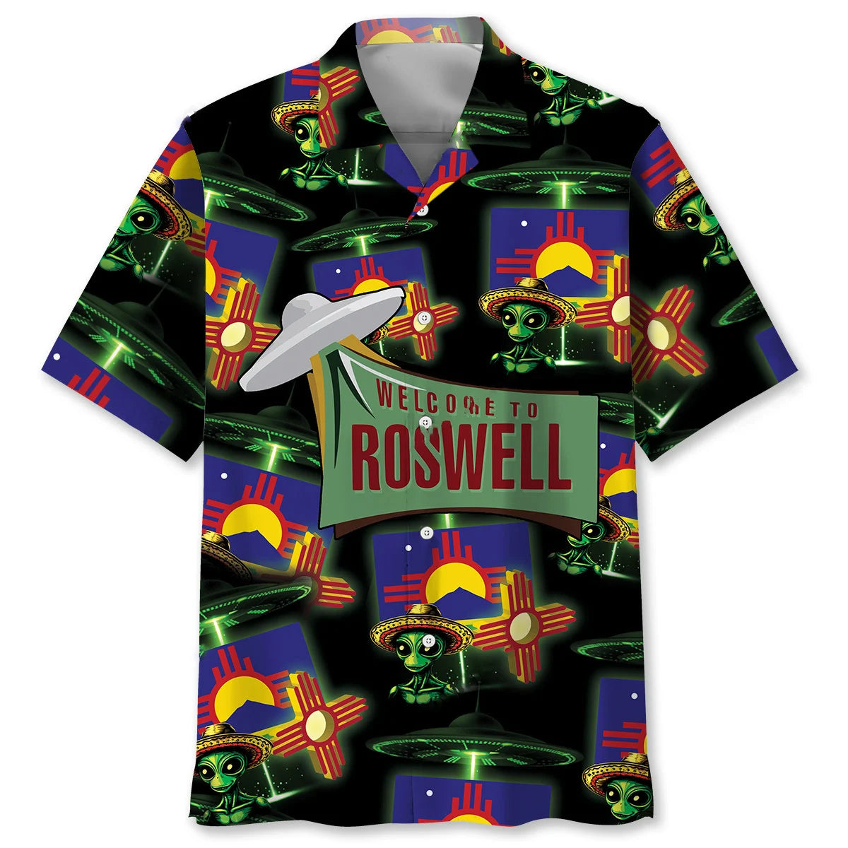 Mexico Roswell Alien State Hawaiian Shirt, custom shirt gift for men