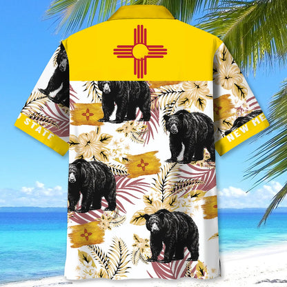 Mexico State Proud Black Bear Hawaiian Shirt, custom shirt gift for men (view 3)