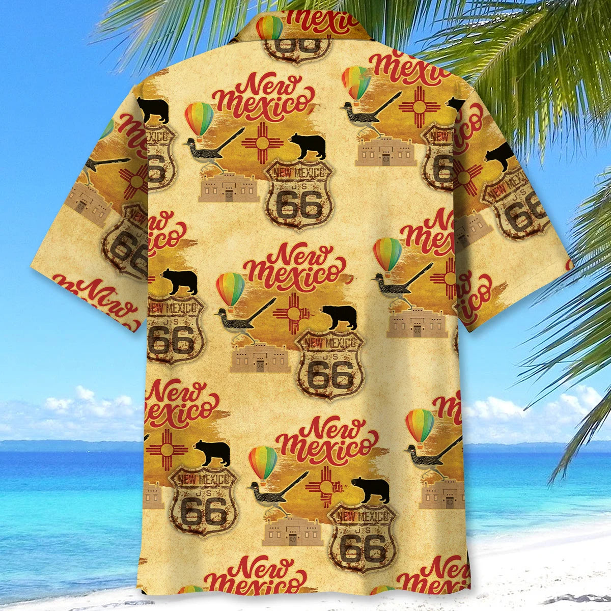 Mexico Vintage Hawaiian Shirt, custom shirt gift for men (view 3)