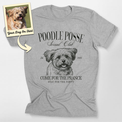 Personalized Poodle Shirt Poodle Posse Bella Canvas