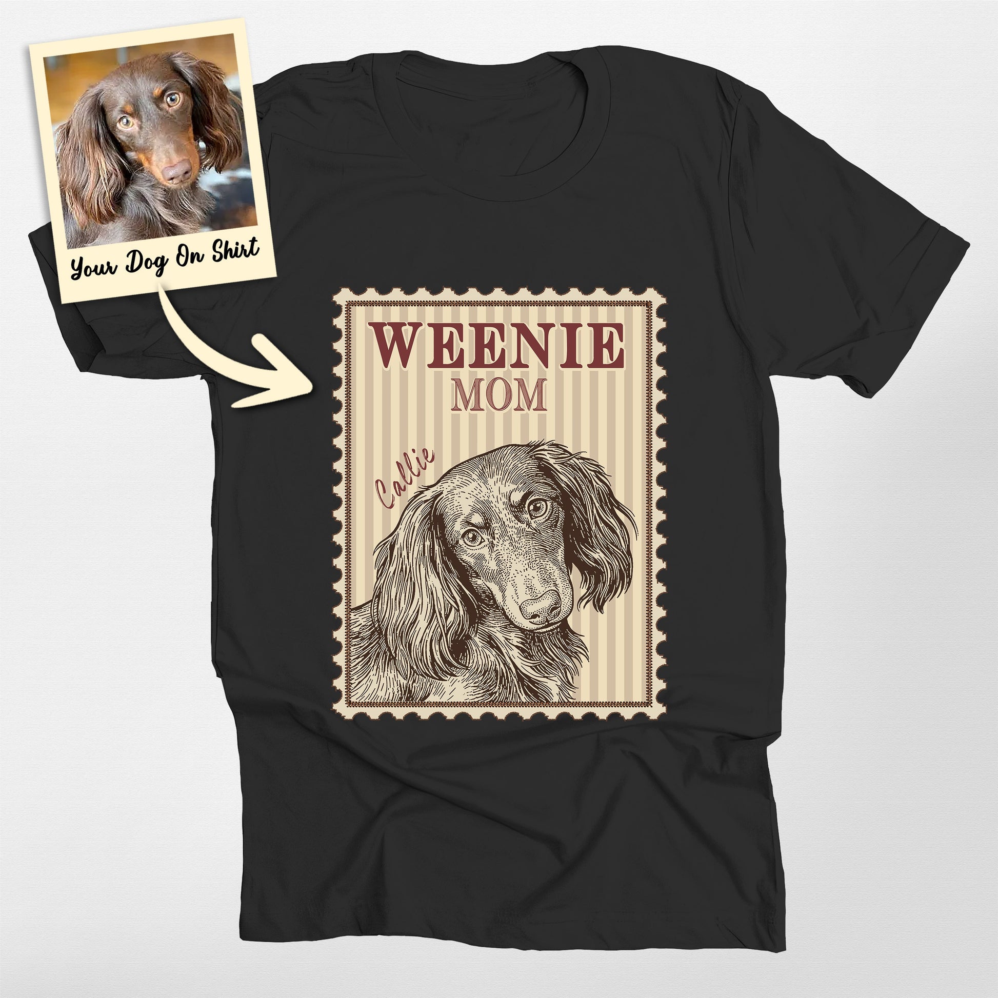 Personalized Wiener Mom Bella Canvas Shirt