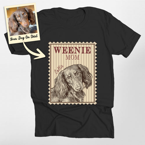 Personalized Wiener Mom Bella Canvas Shirt