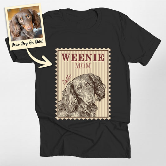 Personalized Wiener Mom Bella Canvas Shirt