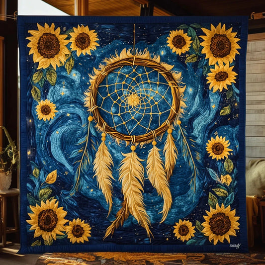 Night Garden Dreamcatcher Quilt Blanket