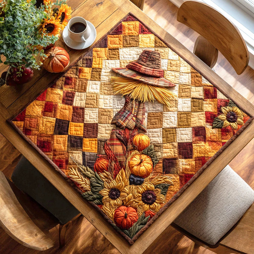 Night Scarecrow Quilted Table Topper
