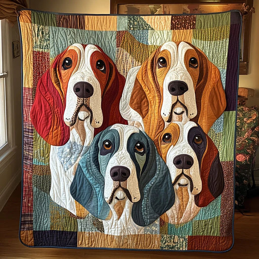 Noble Bassets Quilt Blanket