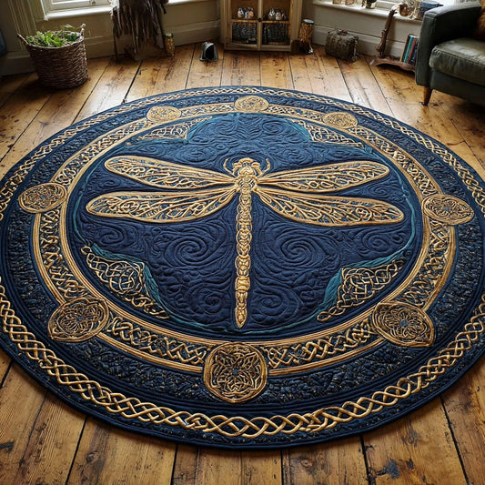 Noble Flight Quilted Round Mat