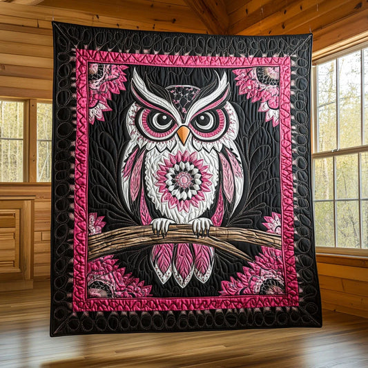 Noble Owl Quilt Blanket