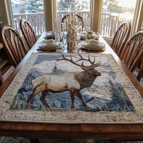 Noble Stag Quilted Table Topper