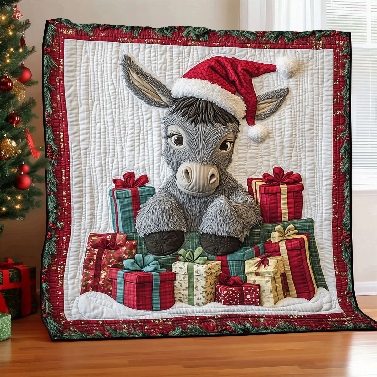 Noel The Donkey Quilt Blanket
