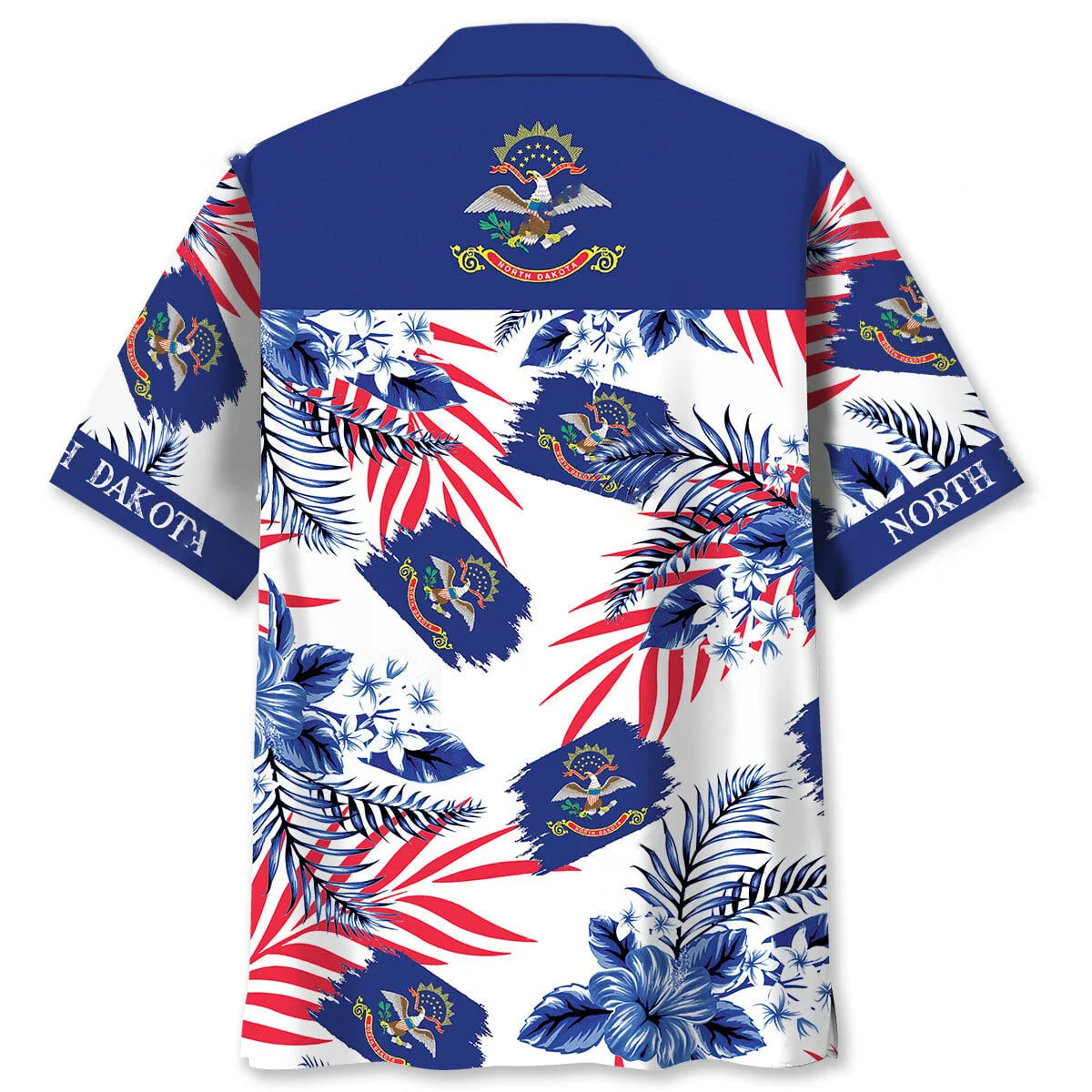 North Dakota Proud Hawaiian Shirt, custom shirt gift for men (view 2)