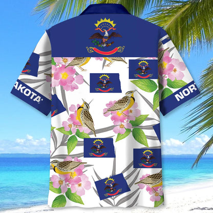 North Dakota State Proud Hawaiian Shirt, custom shirt gift for men (view 3)