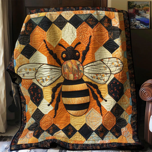 Nostalgic Honey Bee Quilt Blanket