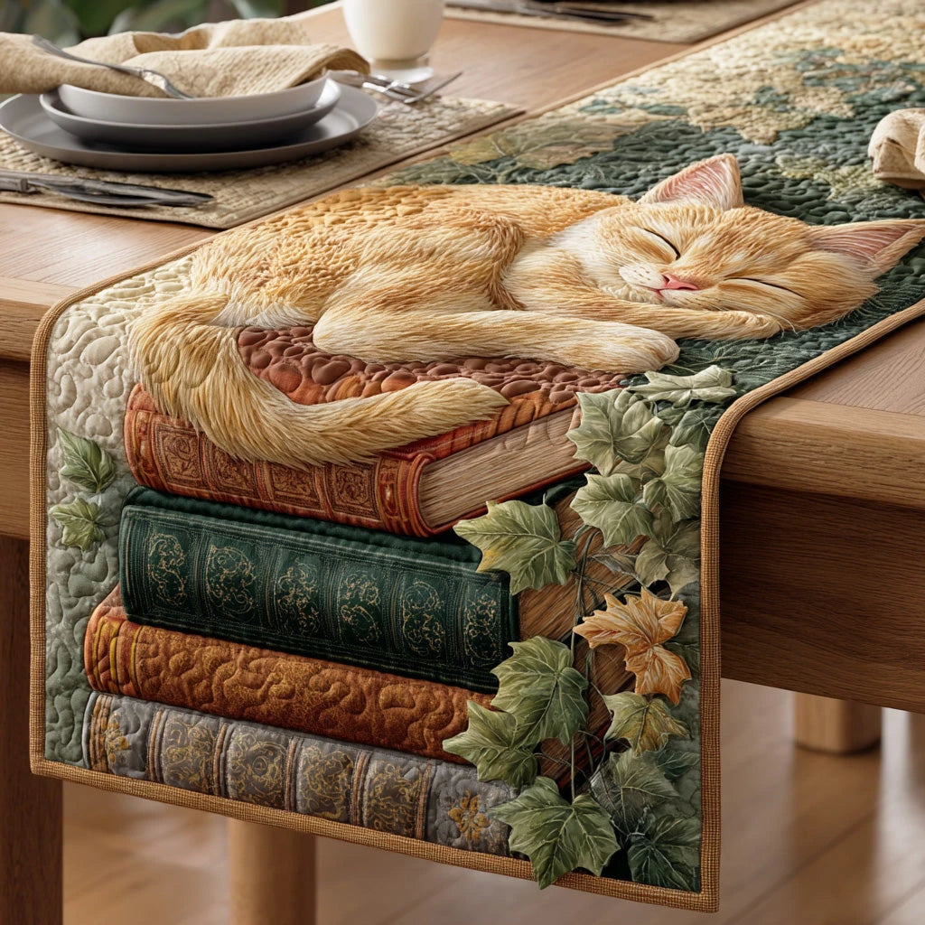 Novel Naps Quilted Table Runner