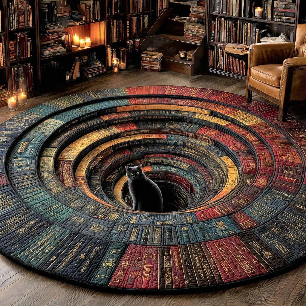 Novel Nest Quilted Round Mat