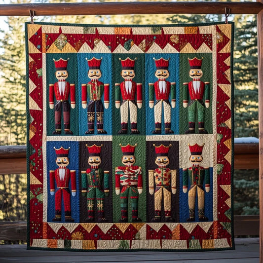 Nutcracker Christmas Quilt Blanket