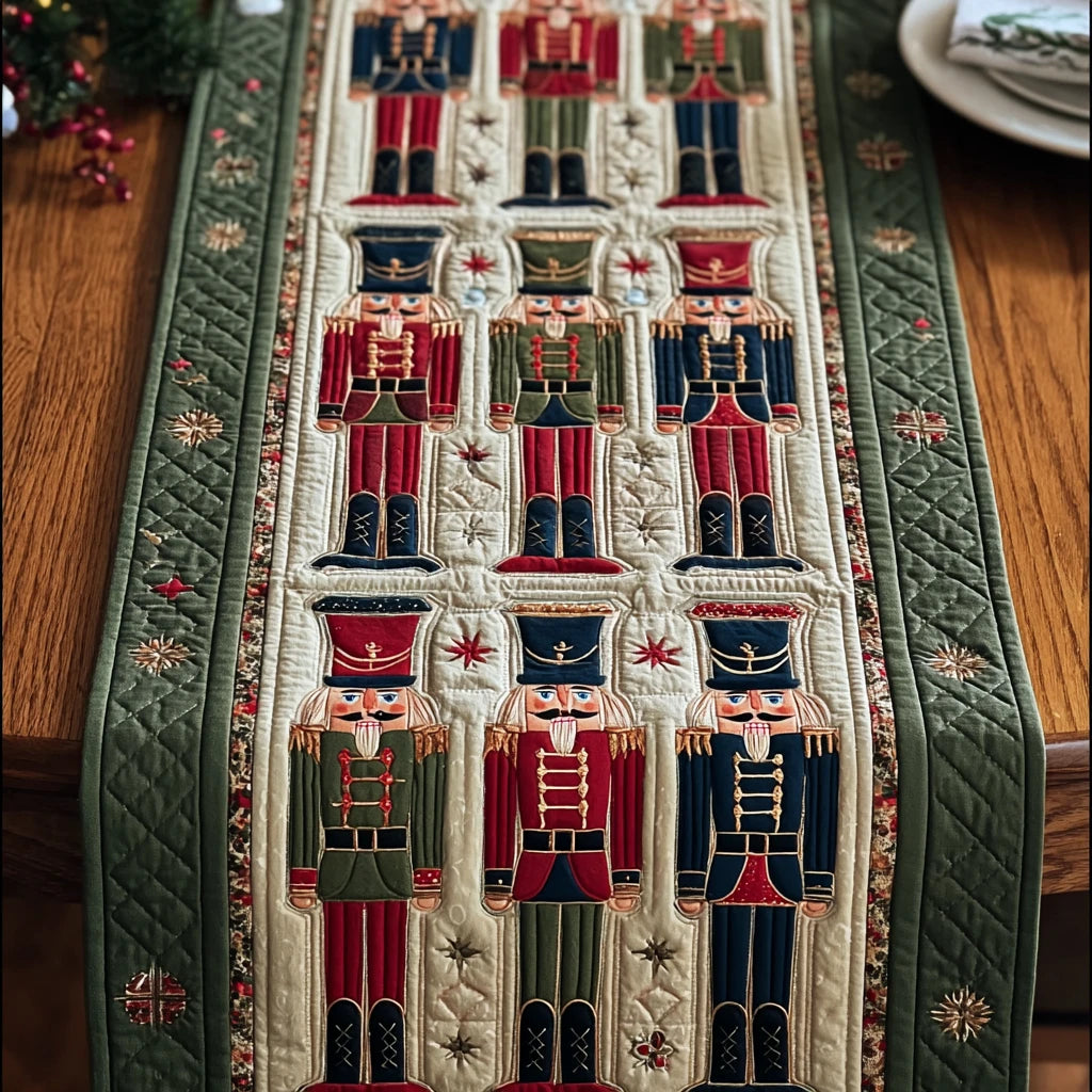 Nutcracker Wonder Quilted Table Runner