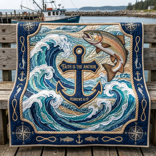 Ocean Faith Quilt Blanket
