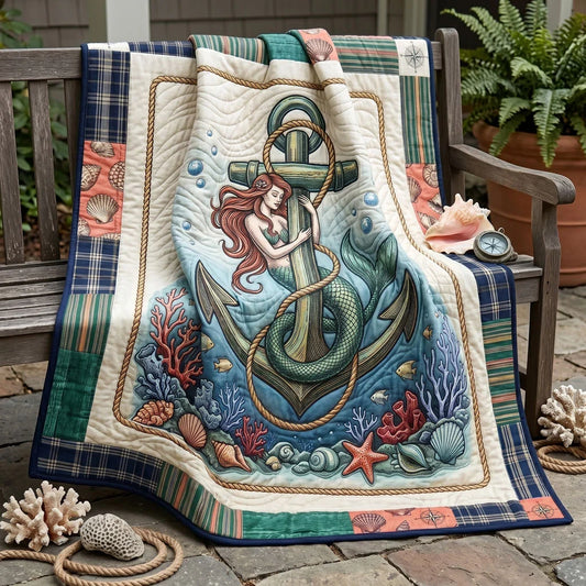Ocean Soul Mermaid Quilt Blanket