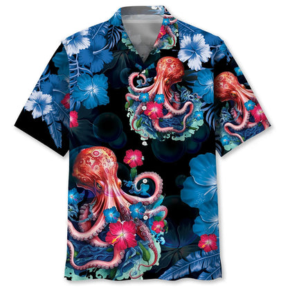 Octopus Hawaiian Shirt, custom shirt gift for men (view 2)