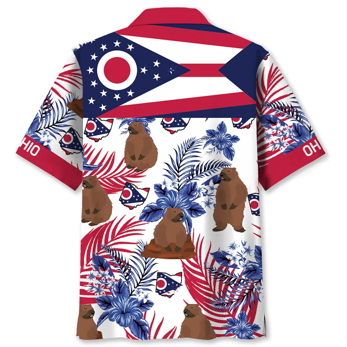 Ohio State Proud Hawaiian Shirt, custom shirt gift for men (view 2)