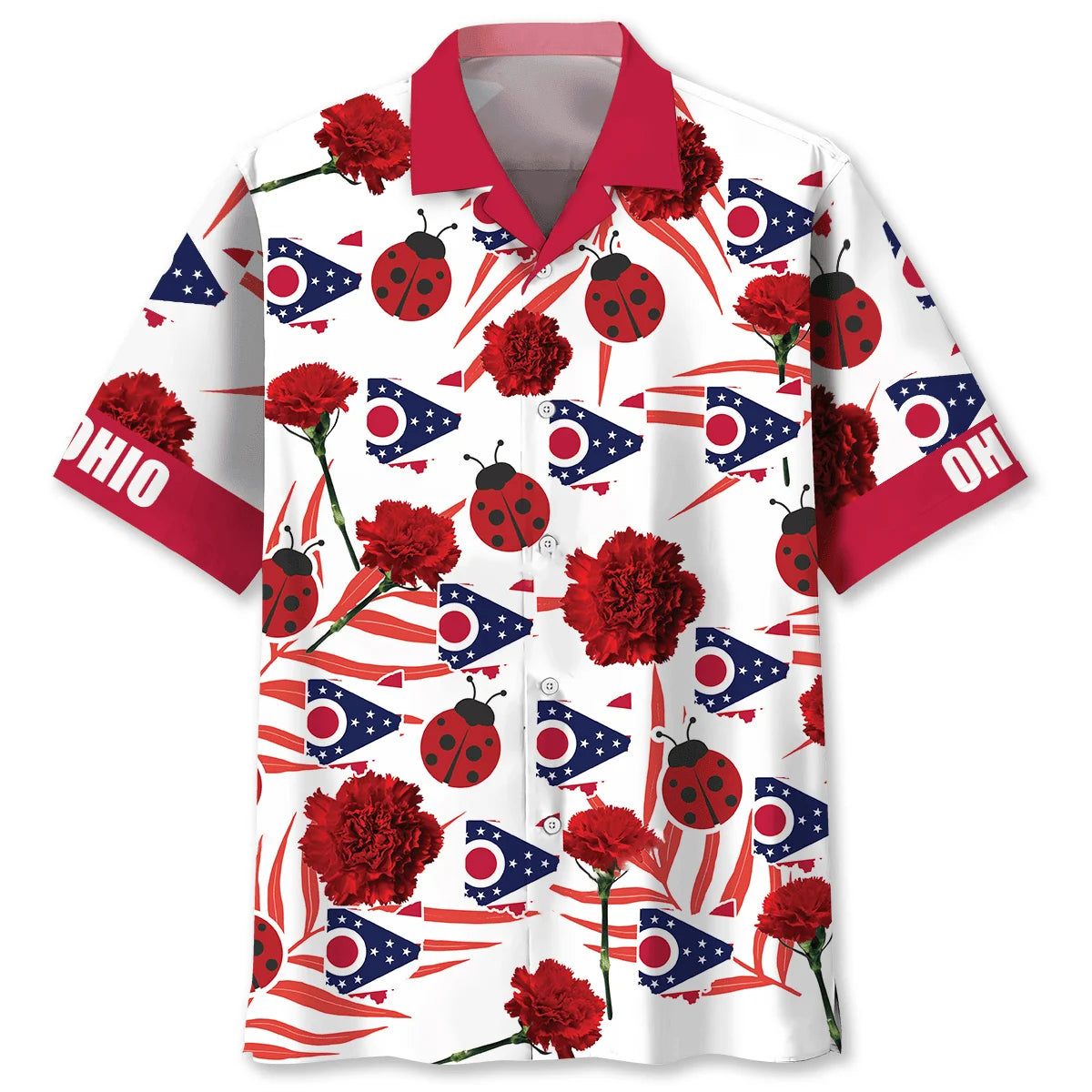 Ohio State Proud Hawaiian Shirt, custom shirt gift for men (view 5)