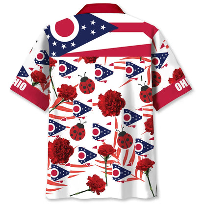 Ohio State Proud Hawaiian Shirt, custom shirt gift for men (view 7)