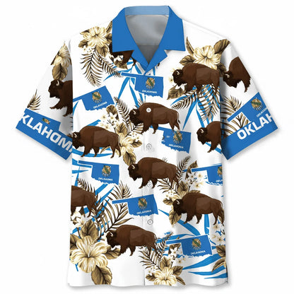 Oklahoma State Proud Hawaiian Shirt, custom shirt gift for men (view 3)