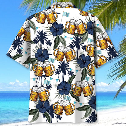 Oktoberfest Funny Beer Hawaiian Shirt, custom shirt gift for men (view 3)