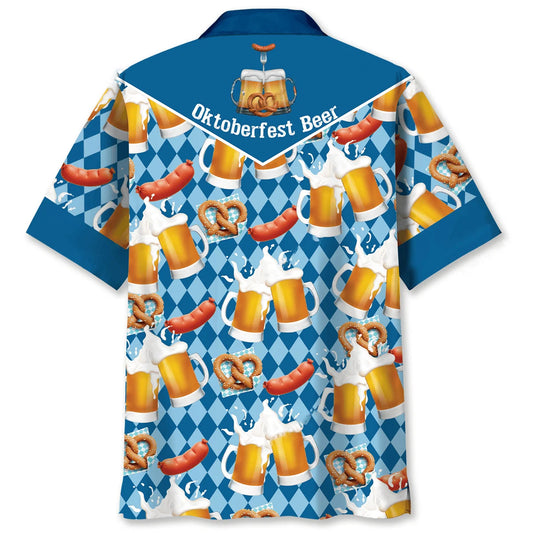 Oktoberfest Funny Drinking Beer Hawaiian Shirt, custom shirt gift for men
