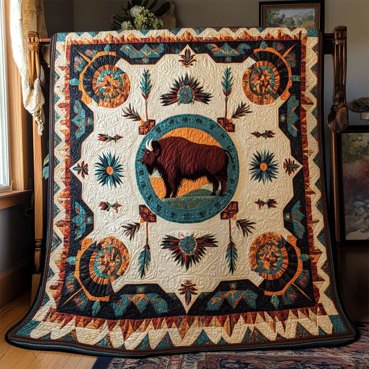 Old One Of The Plains Quilt Blanket
