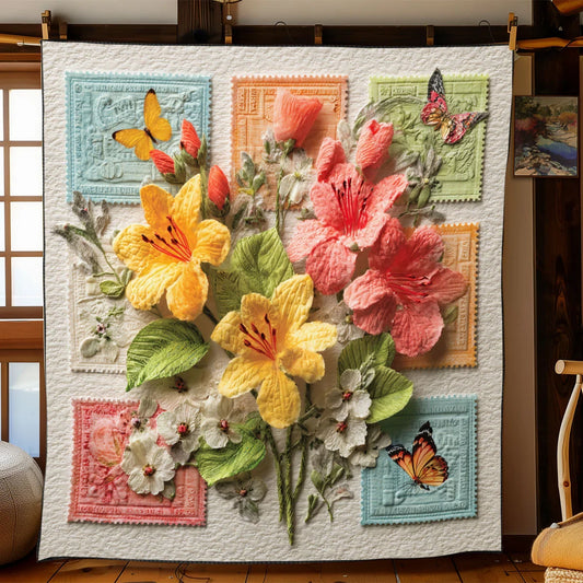 Old World Petals Quilt Blanket