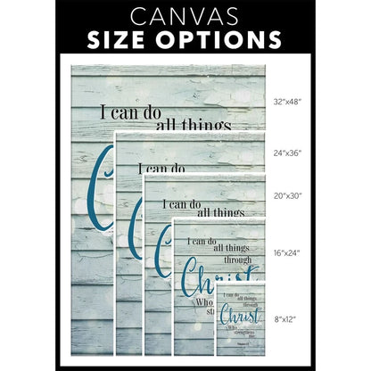 bible verse wall art philippians 4 13 i can do all things through christ canvas (view 3)