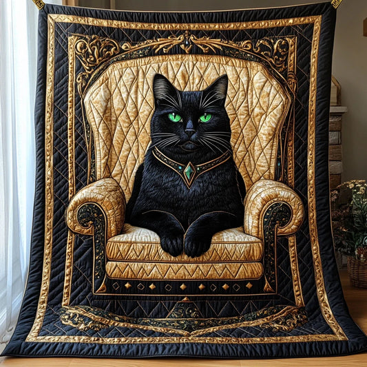 Onyx And Emerald Quilt Blanket