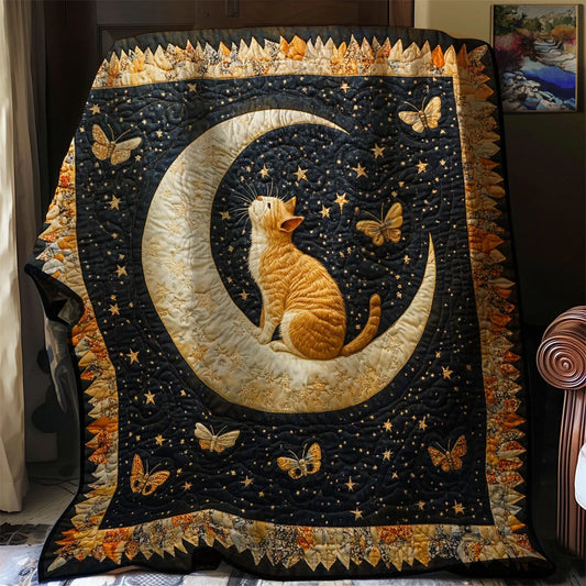 Orbiting Paws Quilt Blanket