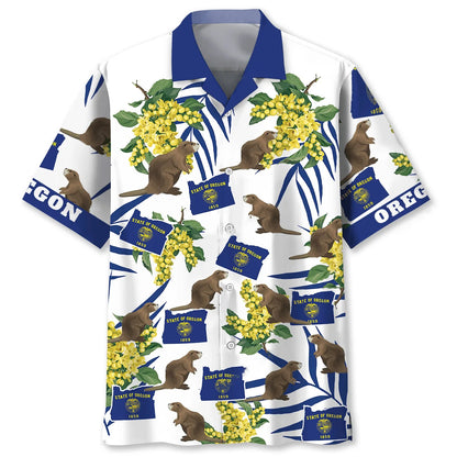Oregon Proud Hawaiian Shirt, custom shirt gift for men