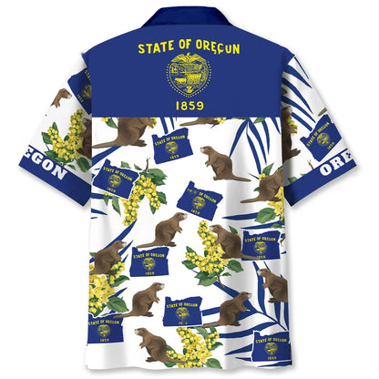 Oregon Proud Hawaiian Shirt, custom shirt gift for men (view 3)