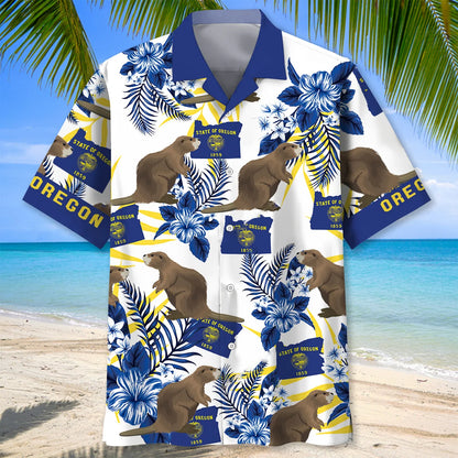 Oregon State Proud Hawaiian Shirt, custom shirt gift for men
