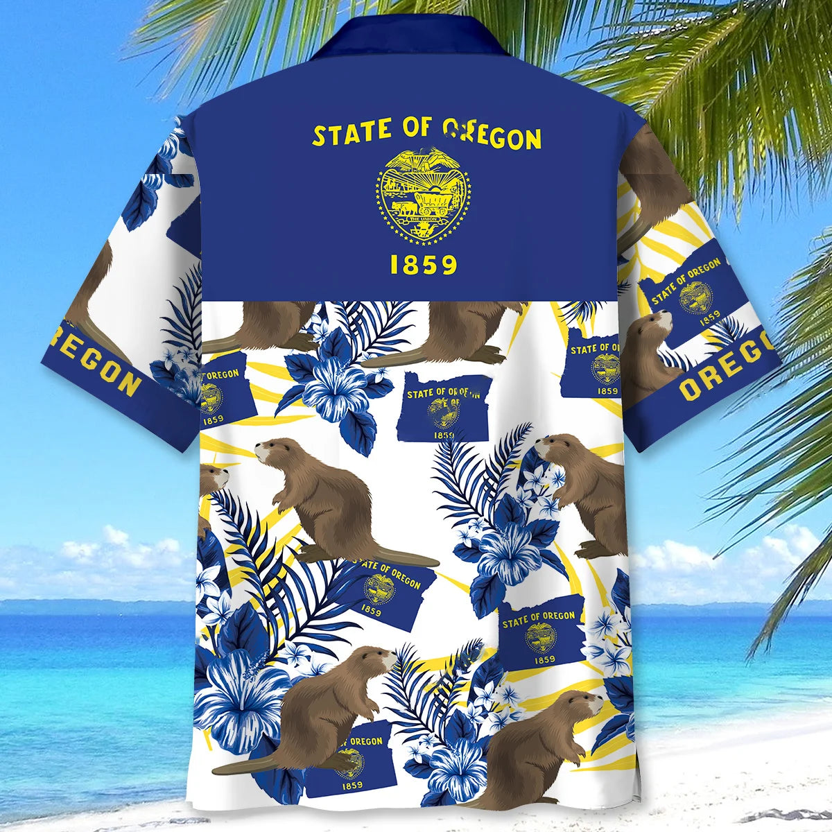 Oregon State Proud Hawaiian Shirt, custom shirt gift for men (view 3)