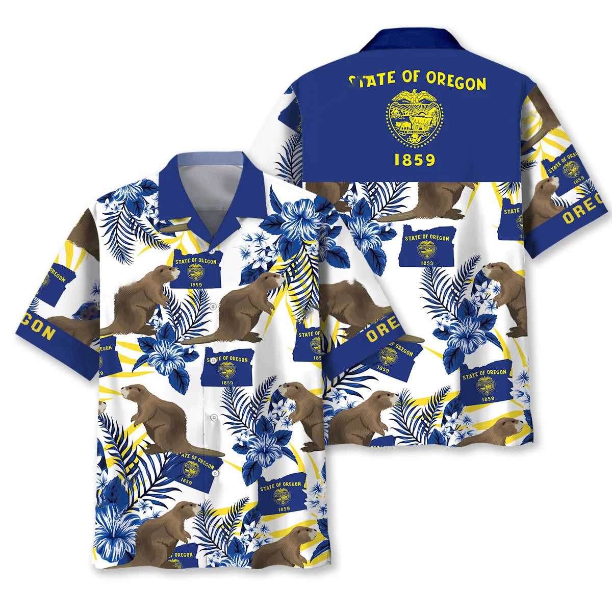 Oregon State Proud Hawaiian Shirt, custom shirt gift for men (view 4)