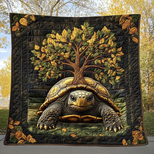 Origin Of Turtle Quilt Blanket