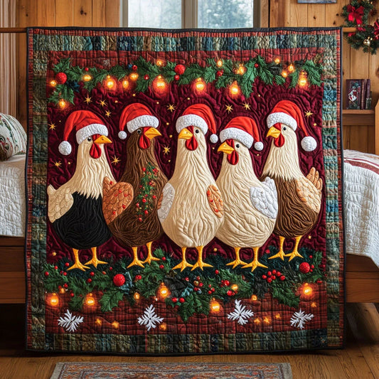 Ornament Chicken Quilt Blanket