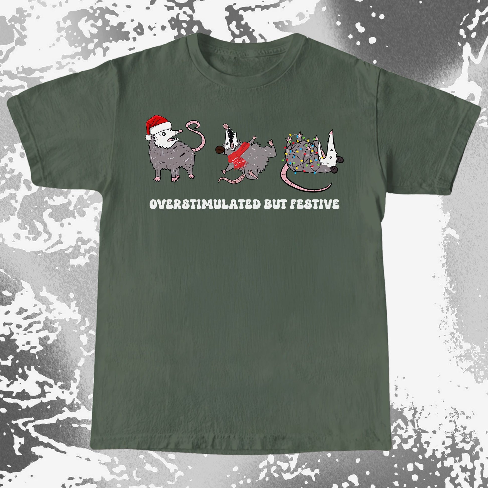 Overstimulated But Festive Opossum Christmas (view 4)