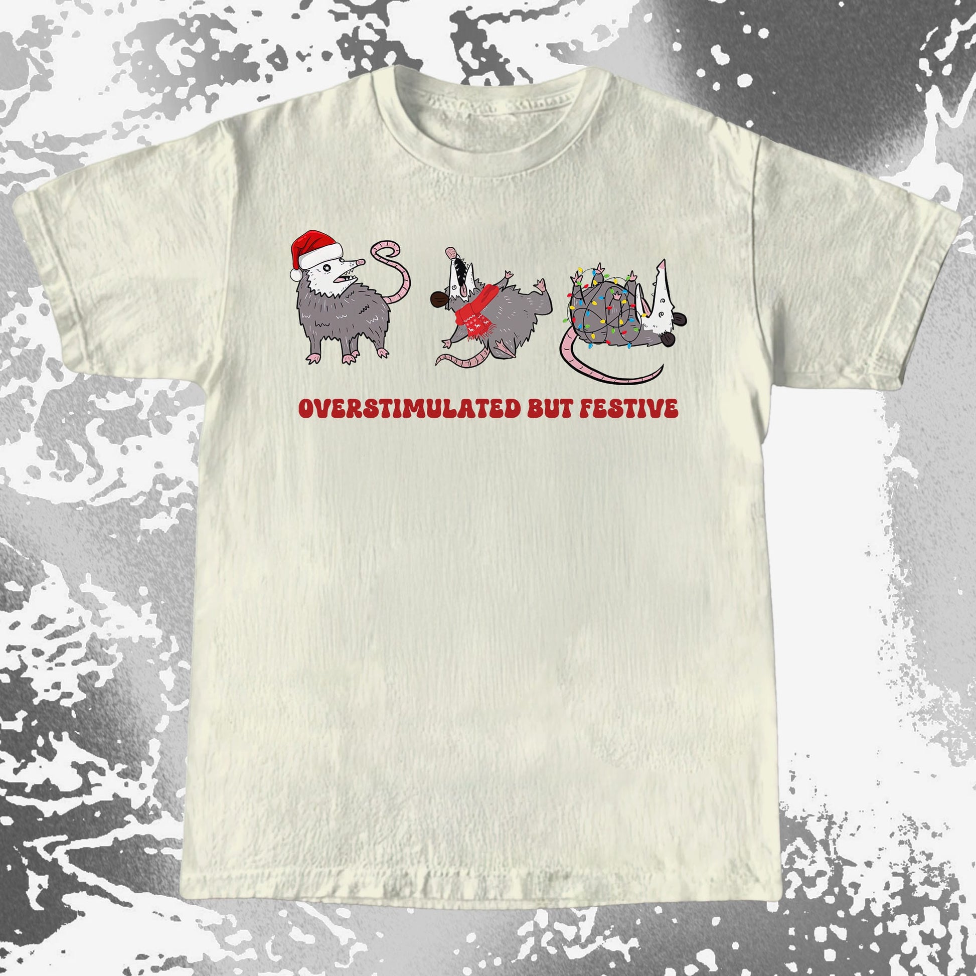 Overstimulated But Festive Opossum Christmas (view 3)